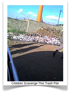 Kenyan Slum Trash Pile